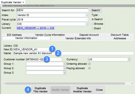 Acq duplicate vendor part 2