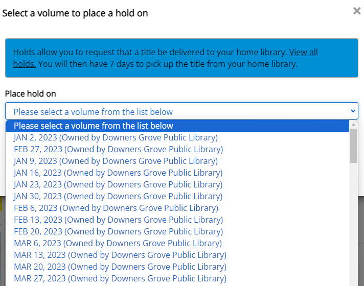 Volume display Aspen. 