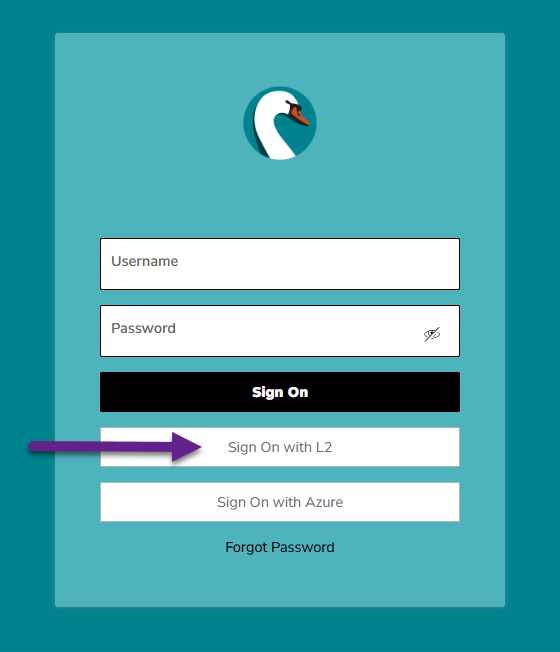 PIng Log-in interface
