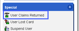 User Claims Returned Wizard