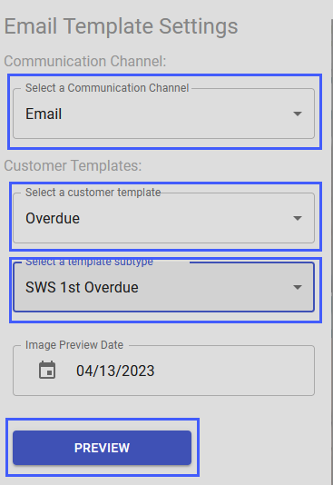 Email Template Settings